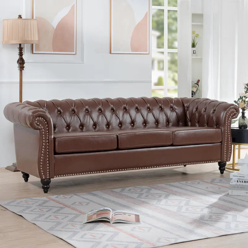 Canapés Naro Mid-Century 84 Modernes 3 Places Chesterfield par