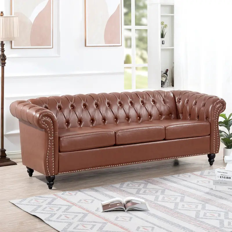 Canapés Naro Mid-Century 84 Modernes 3 Places Chesterfield par