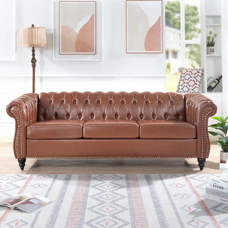 Canapés Naro Mid-Century 84 Modernes 3 Places Chesterfield par