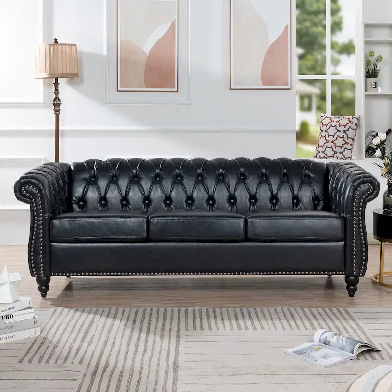 Canapés Naro Mid-Century 84 Modernes 3 Places Chesterfield par