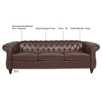 Canapés Naro Mid-Century 84 Modernes 3 Places Chesterfield par