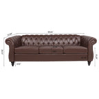 Canapés Naro Mid-Century 84 Modernes 3 Places Chesterfield par