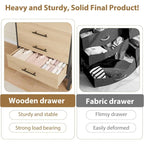 Commode haute autoportante 4+2 tiroirs pour chambre à coucher