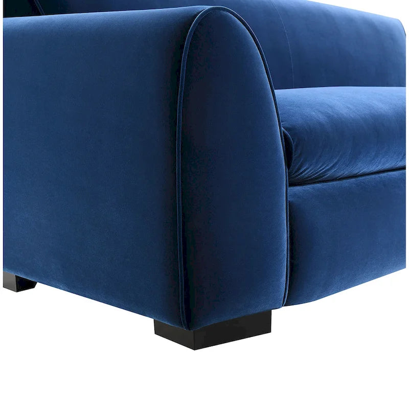 Canapé moderne style banc Corwin avec tissu certifié OEKO TEX