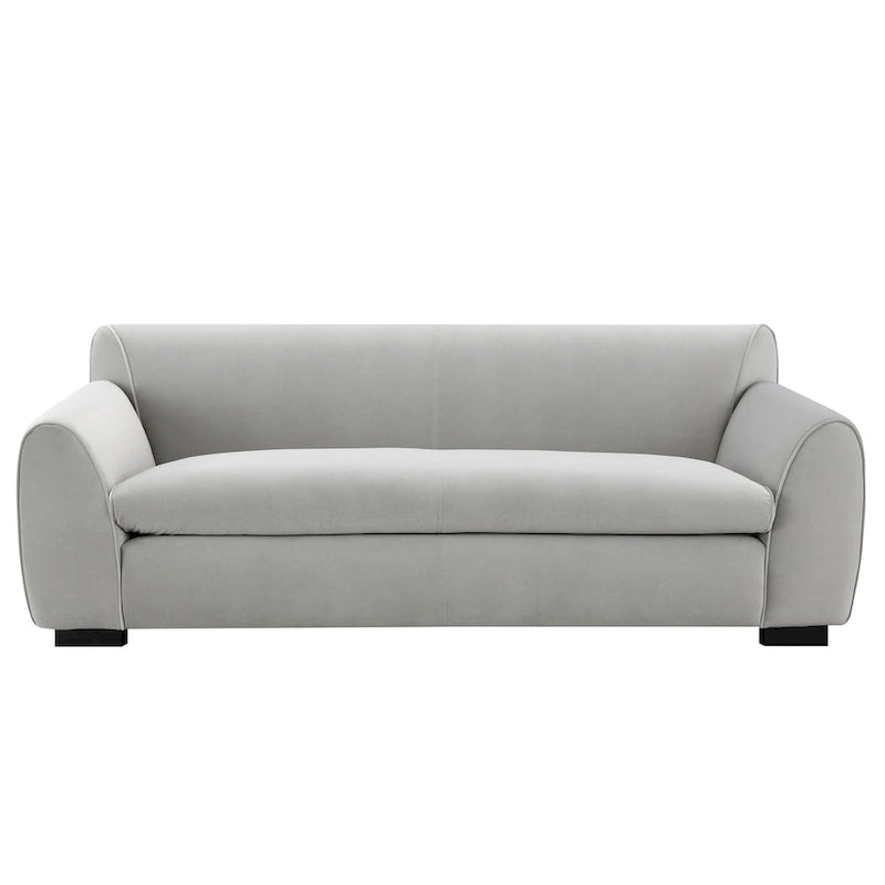 Canapé moderne style banc Corwin avec tissu certifié OEKO TEX