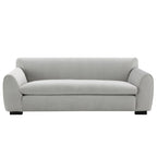 Canapé moderne style banc Corwin avec tissu certifié OEKO TEX