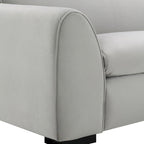 Canapé moderne style banc Corwin avec tissu certifié OEKO TEX