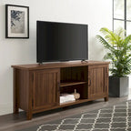 Meuble TV avec portes rainurées de 58 pouces Middlebrook Wind Gap