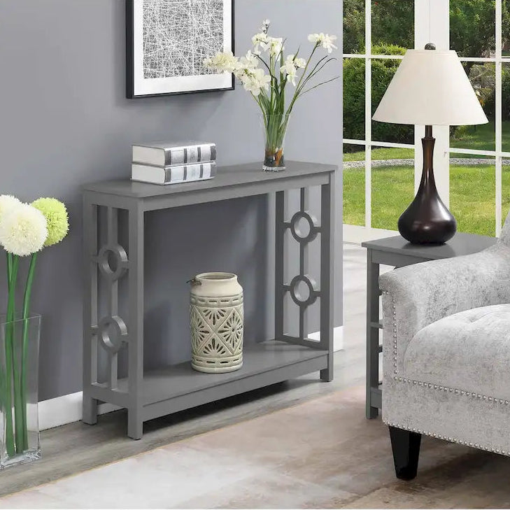   Ring Console Table with Shelf
