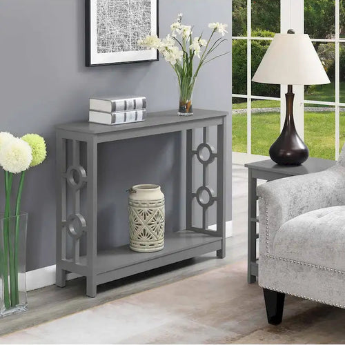   Ring Console Table with Shelf