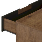 Commode double basse à 6 tiroirs Rockefeller avec pieds en métal