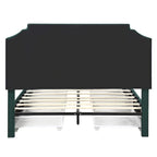 Lit plateforme de rangement capitonné Chapla Art Déco à 4 tiroirs