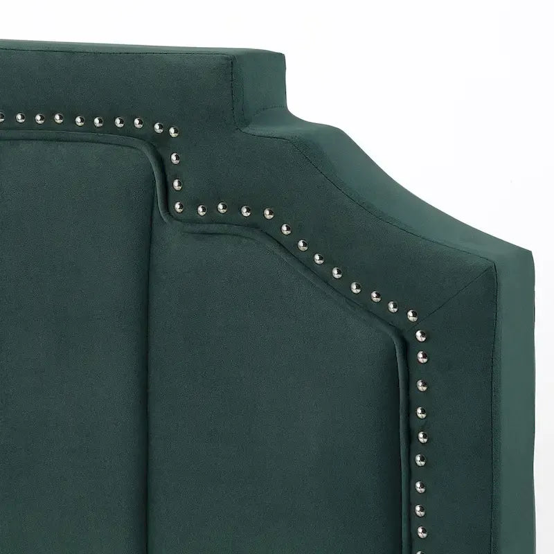 Lit plateforme de rangement capitonné Chapla Art Déco à 4 tiroirs