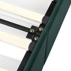 Lit plateforme de rangement capitonné Chapla Art Déco à 4 tiroirs