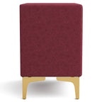 Table de chevet Glim Glam en tissu à 2 tiroirs par