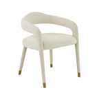 Chaise de salle à manger en velours Lucia