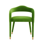 Chaise de salle à manger en velours Lucia