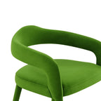 Chaise de salle à manger en velours Lucia