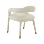 Chaise de salle à manger en velours Lucia