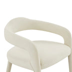 Chaise de salle à manger en velours Lucia