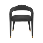 Chaise de salle à manger en velours Lucia
