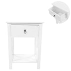 Table de chevet Vore Wood X-base avec 1 tiroir