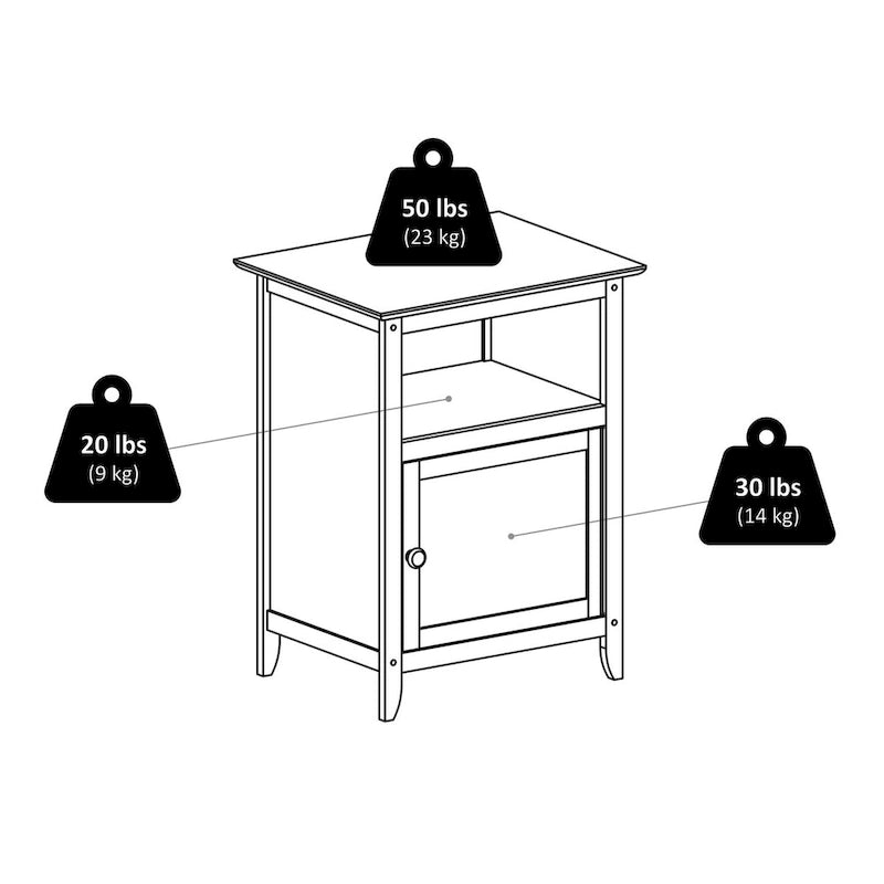 Table d'appoint et table de chevet Henry