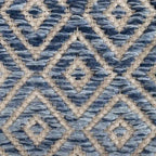 Pouf ottoman carré marron Jani Rhombus 22 pouces - Repose-pieds fait main pour salon, chambre, chambre d'enfant, chambre de bébé