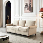 Canapé capitonné avec rangement | Beige et gris | 1/2/3 places