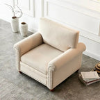 Canapé capitonné avec rangement | Beige et gris | 1/2/3 places