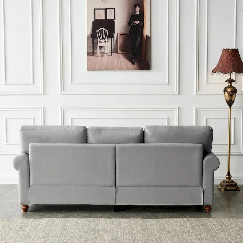 Canapé capitonné avec rangement | Beige et gris | 1/2/3 places