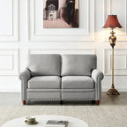 Canapé capitonné avec rangement | Beige et gris | 1/2/3 places