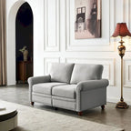 Canapé capitonné avec rangement | Beige et gris | 1/2/3 places