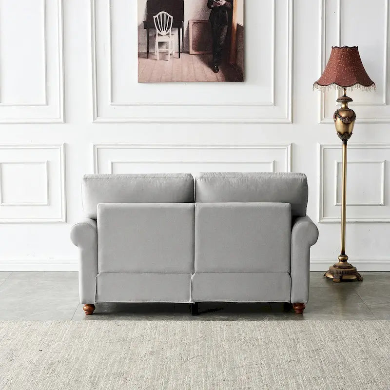 Canapé capitonné avec rangement | Beige et gris | 1/2/3 places