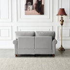 Canapé capitonné avec rangement | Beige et gris | 1/2/3 places