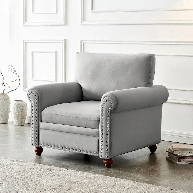 Canapé capitonné avec rangement | Beige et gris | 1/2/3 places