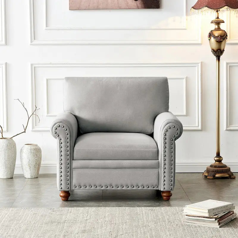 Canapé capitonné avec rangement | Beige et gris | 1/2/3 places