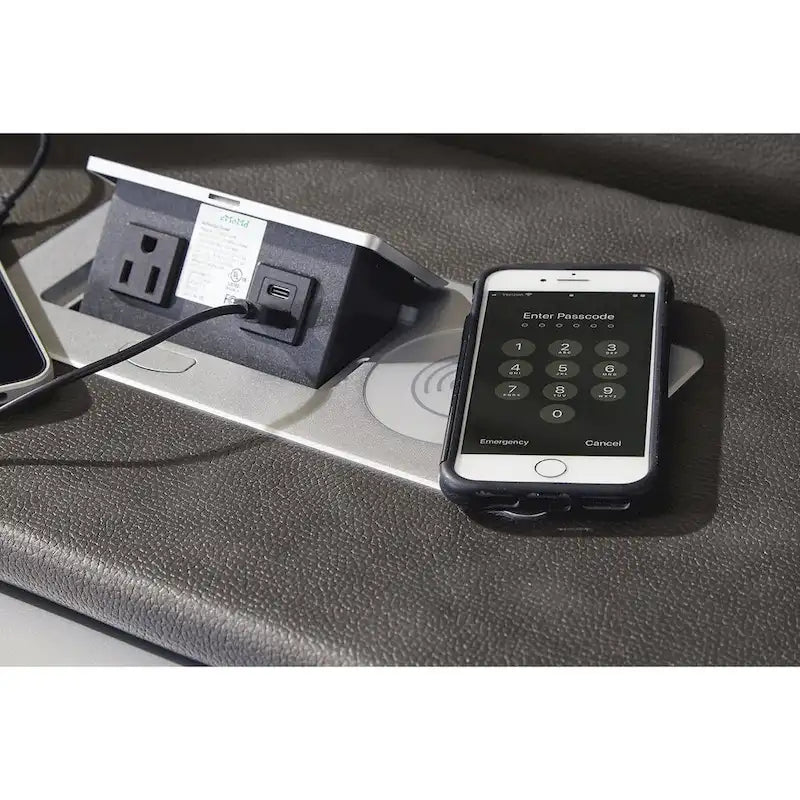 Causeuse inclinable motorisée avec console Signature Design by Fyne-Dyme - 74 po L x 43 po P x 43 po H