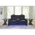 Causeuse inclinable motorisée avec console Signature Design by Fyne-Dyme - 74 po L x 43 po P x 43 po H