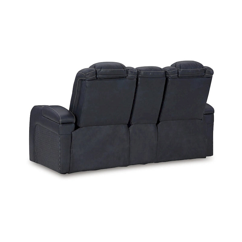 Causeuse inclinable motorisée avec console Signature Design by Fyne-Dyme - 74 po L x 43 po P x 43 po H