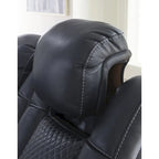 Causeuse inclinable motorisée avec console Signature Design by Fyne-Dyme - 74 po L x 43 po P x 43 po H