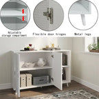 Buffet de cuisine 2 portes 2 étagères - 15P x 41,7L x 32,6H