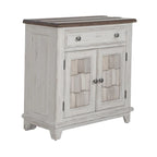 Meuble d'appoint River Place Riverstone blanc et tabac