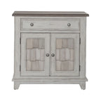 Meuble d'appoint River Place Riverstone blanc et tabac