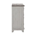 Meuble d'appoint River Place Riverstone blanc et tabac