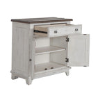 Meuble d'appoint River Place Riverstone blanc et tabac