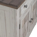 Meuble d'appoint River Place Riverstone blanc et tabac