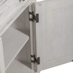 Meuble d'appoint River Place Riverstone blanc et tabac