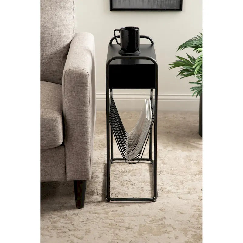   Kura Narrow Side Table - 19x9x26