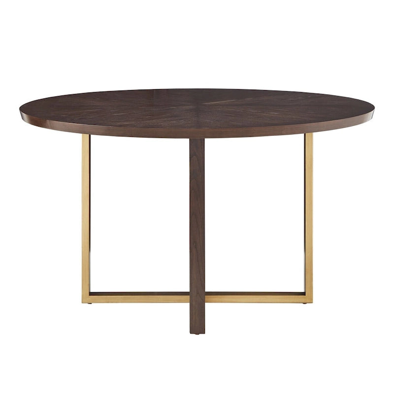 Table à manger ronde Andrea Espresso de 54 pouces par   - Table à manger ronde de 54 pouces